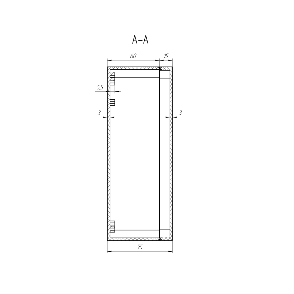 Гермобокс KGG-SMAx2 для сетчатой параболической антенны