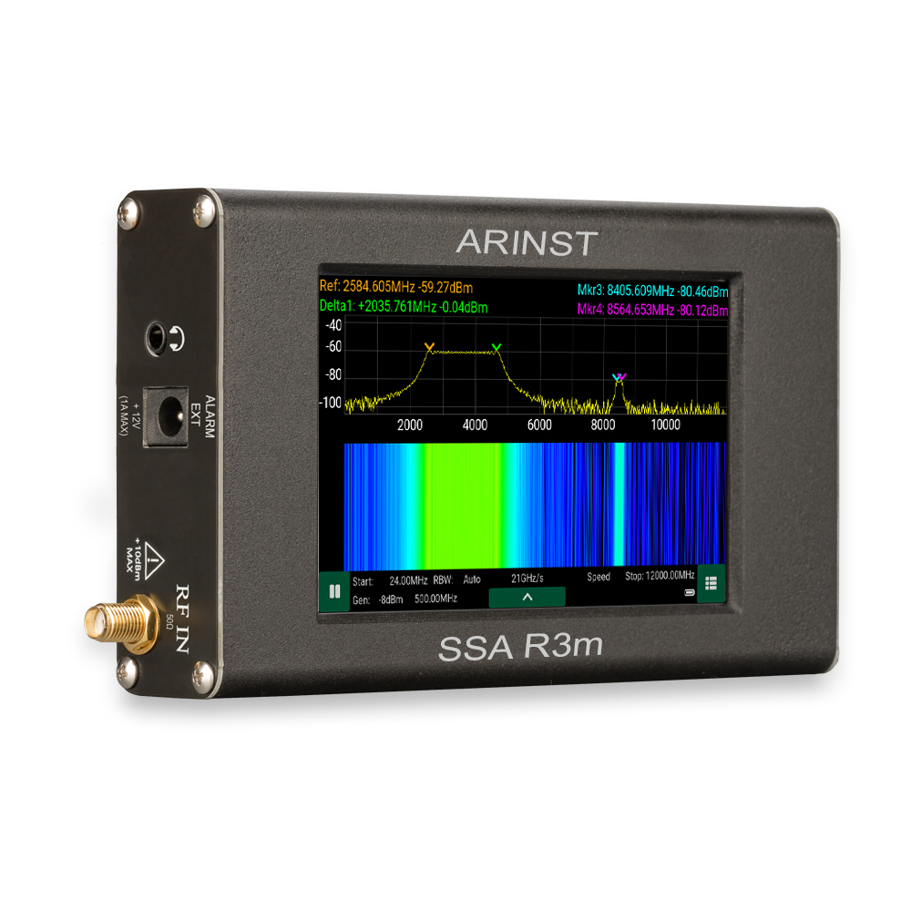 Arinst SSA R3m портативный анализатор спектра, 138МГц - 8,7ГГц