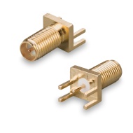 Разъем SМА(female) на плату, удлиненный до 6 ГГц, rev.T