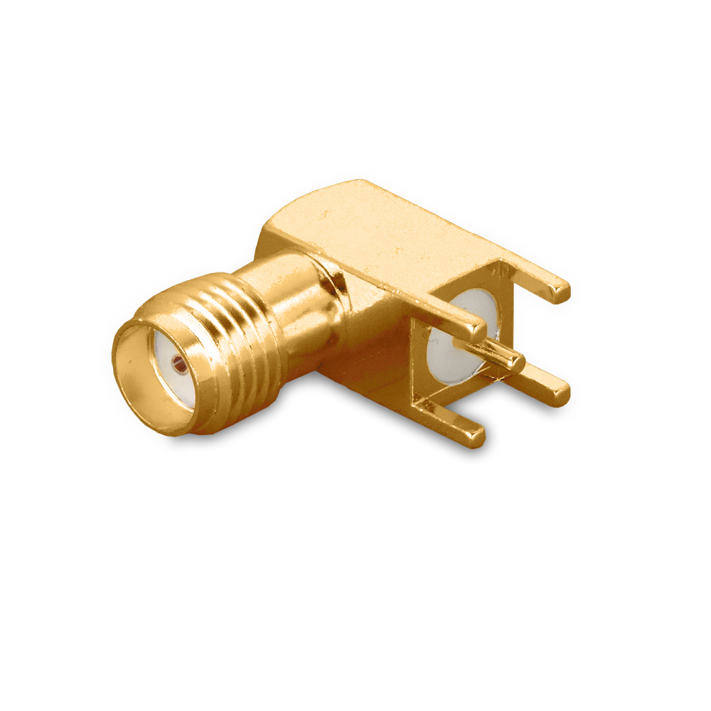 Разъем SMA(female) на плату, угловой, rev.Y