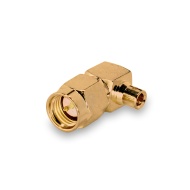 Разъем SMA(male) под пайку на полужесткий кабель RG-405, угловой до 12 ГГц, rev.H