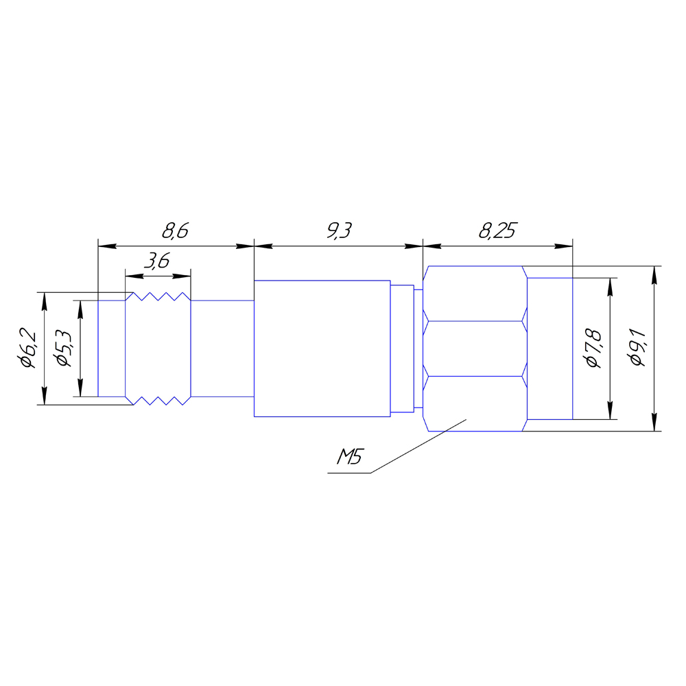Аттенюатор 10 дБ SMA-50-10-2
